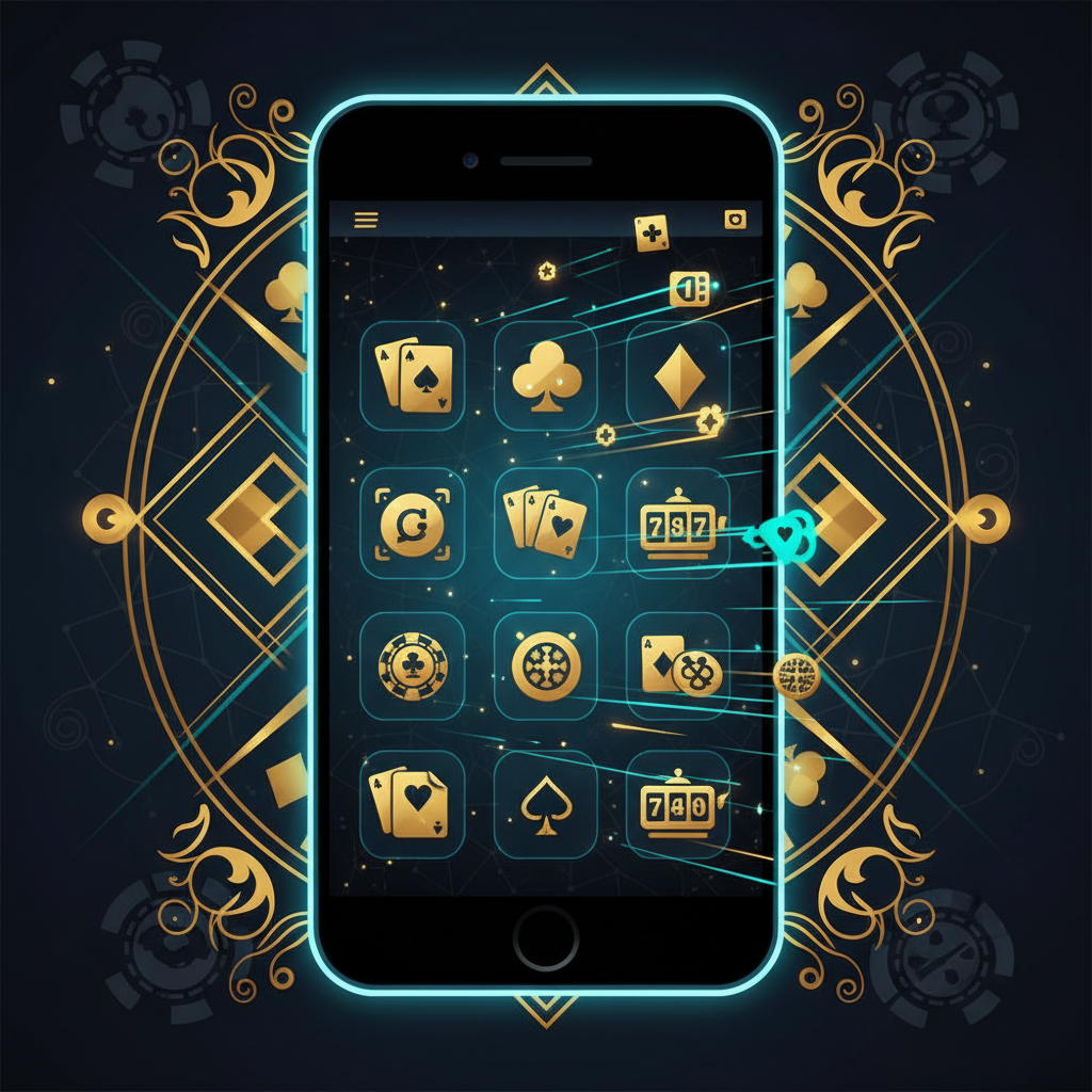 imagem de portal com áreas de cassino